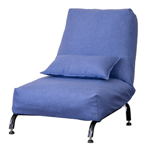 <b>Fabric</b> Armless <b>Chair</b> Blue 51.2x27.5x7.8 In Living Room <b>Recliner</b> - Product Image 1