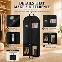 Sac de rangement pliable grande capacité anti-poussière pour vêtements et costumes, avec design en maille pour chaussures – Meilleures ventes Utilisation en voyage et en armoire de rangement