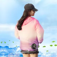 Gilet di raffreddamento sportivo abiti con aria condizionata con ventole giacca di raffreddamento per uomo donna protezione solare gilet fresco per la stagione calda