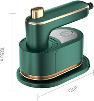 Défroisseur Vapeur Électrique Rotatif Portable, Double Fonction Humide/Sec, Générateur de Vapeur Chaude, Anti-Brûlure à Sec, Usage Domestique