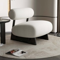 Fauteuil de salon design en bois massif, mobile, moderne, écologique, en teck doré, pour salle à manger, salon, chambre, bureau à domicile, hôtel