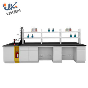 Mobilier moderne pour les écoles et les laboratoires commerciaux Table de laboratoire en acier métallique et banc d'îlot avec armoires en PP pour les hôpitaux - Product Image 5