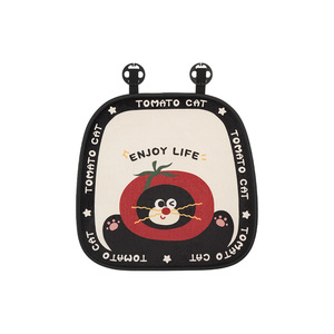Coussin de siège de voiture en peluche doux et décoratif pour l'hiver, motif Tomate Chat, pour l'intérieur de la voiture - Product Image 5