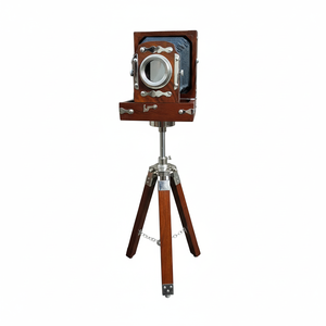 Vente chaude Nickel Plaqué En Laiton Vintage Caméra En Bois Décoratif Antique Projecteur Film Caméra Pour La Décoration À Bas Prix - Product Image 1