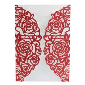 Offre Spéciale : Invitations de <span class=keywords><strong>Mariage</strong></span> de Luxe pour la Saint-Valentin, Pochette Argentée Scintillante, <span class=keywords><strong>Rose</strong></span> Blanche, Impression UV, Papier Écologique Personnalisé - Product Image 4