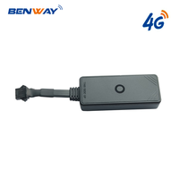 Benway BW03A Mini Rastreador GPS GLONASS 4G Integrado para Auto/Moto, Rastreo en Tiempo Real, Alerta de Exceso de Velocidad, Recargable, 1 Año
