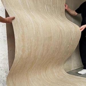 Hiện đại 3D travertine kết cấu tấm Tường linh hoạt Composite gạch mềm đá Veneer tấm cho biệt thự Ốp ngoại thất gạch - Product Image 1