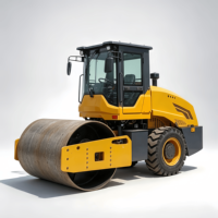 Vente Flash : Rouleau compresseur vibrant à tambour unique de 8 tonnes, compacteur de sol et d'asphalte de haute qualité à prix d'usine