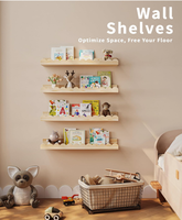 Meilleure vente 2026 : Étagère murale en bois à 4 niveaux pour le rangement de livres d'enfants, idéale pour la chambre d'enfant et le salon