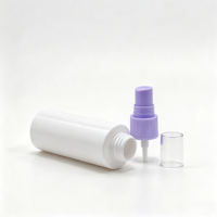 Botol Semprot Kabut Halus Plastik PET Silinder Putih 100ml Kosong Isi Ulang Kemasan Toner Kosmetik Botol Kemasan Logo Kustom