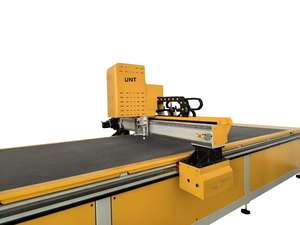 Mesin pemotong CNC insulasi saluran pra-insulasi mesin pembuat pembuatan kain untuk mesin Ductwork fenolik PU pemotong otomatis - Product Image 6