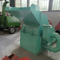 Broyeur de bois mobile à moteur diesel, petite machine à sciure de bois, pulpeuse de bois grande capacité Honghao Machinery