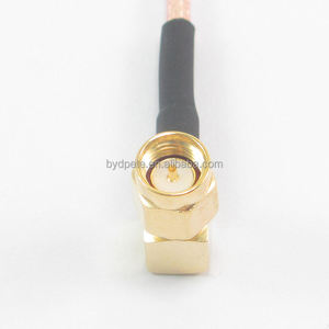 สายเคเบิลทองแดง RG316 <span class=keywords><strong>TS9</strong></span>ตัวผู้ไปยัง SMA มุมขวาสำหรับผู้ชายสายสื่อสารแบบหางเปียสำหรับ50ohm RF - Product Image 4