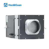 Unidad de Purificación de Aire Fresco para Garaje de 150 mm, Ventilador de Caja de Baja Presión Estática de 450 Pa, Sistema de Filtración HEPA en Línea