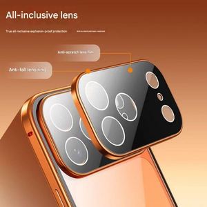 Nueva Funda Transparente para Teléfono con Marco Metálico y Cristal Templado de Doble Cara para iPhone 17 16 15 14 Pro Max con Protector de Lente - Product Image 3