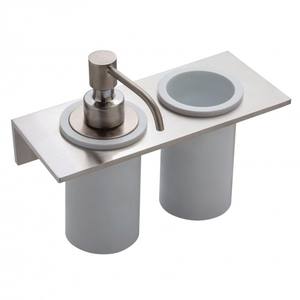 Distributeur de savon liquide Treemme 5mm Double distributeur de savon en mousse capacité 400ml savon à main en résine pour hôtel cuisine usage public - Product Image 1