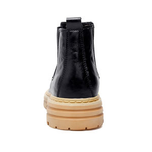 Grande taille 38-48 chaussures en cuir pour hommes Designers chics mode hauteur augmentant <span class=keywords><strong>semelle</strong></span> épaisse hommes bottines d'hiver - Product Image 6