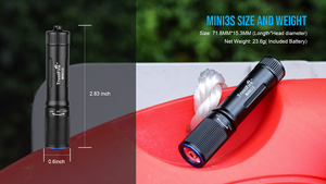 TrustFire MINI3 350Lm piccola mini torcia luce 170 gradi angolo del fascio torcia portachiavi borsa <span class=keywords><strong>Torchlight</strong></span> - Product Image 3
