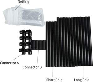 Großer Zusammenklappbarer Umweltfreundlicher Insektenkäfig mit Reißverschluss, Festem Muster und Kunststoffschale für Riesige Monarch-Schmetterlinge und Haustiere - Product Image 5