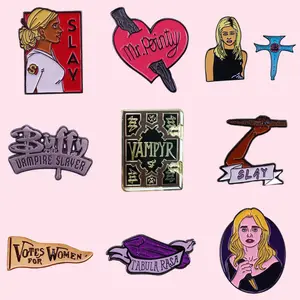 Amerikaanse Horror Tv Feminisme Email Broche Pin Badge Tas Shirt Ornament Pin Buffy De Vampier Slayer Seizoen