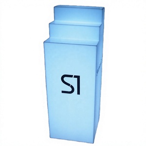 Floor Standing LED Acrylic Wine Display <b>Stand</b> Illuminated Tall Bottle Showcase Rack for Retail Stores and Events - Product Image 1