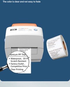 Tùy chỉnh Tủ đông lớp nhiệt tổng hợp PP nhãn mạnh mẽ dính không thấm nước 4x6 vận chuyển mã vạch Sticker PP nhiệt Tủ đông nhãn - Product Image 5