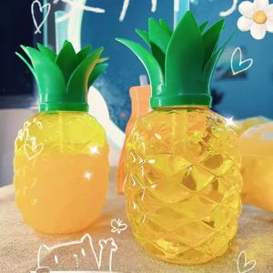 Tasses orange <span class=keywords><strong>avec</strong></span> pailles Tasses orange en plastique <span class=keywords><strong>avec</strong></span> couvercles fermés Tasses de fête hawaïennes Décorations de fête - Product Image 6