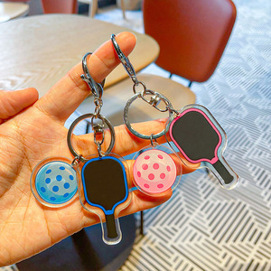 Spot Creative Cartoon PVC UV Printing Pic Ball <b>Keychain</b> Pendant with Acrylic Design Fun Hanging Souvenir Wholesale - Product Image 2