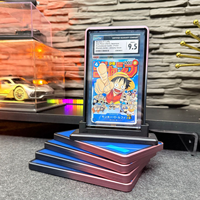 Protection UV à 100 %, plaque métallique en alliage d'aluminium pour pare-chocs dégradé Pokémon pour cartes gradées avec indice PSA