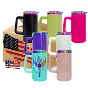 แก้วน้ำสแตนเลสสตีลเคลือบสีรุ้งขนาด 20 ออนซ์ ของ USA รุ่นใหม่ สำหรับนักเรียน ใช้สำหรับเดินทาง พกพาสะดวก พร้อมหลอดดูด เหมาะสำหรับเลเซอร์ - Product Image 1