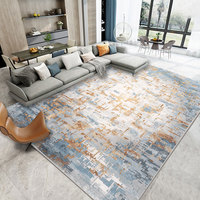 Tapis de luxe pour salon, impression 3D, effet visuel technologique