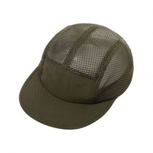 Japanese Style Sporty Eco-Friendly Customizable Quick-drying Outdoor Breathable Mesh <b>Flat</b> Bill Baseball <b>Cap</b> for Sports Camping - Product Image 4