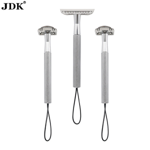 Maquinilla de afeitar de seguridad de doble filo para hombres, maquinillas de afeitar de hoja única para hombres y mujeres, con 10 cuchillas de afeitar de seguridad recubiertas de platino - Product Image 1