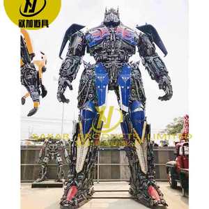 Sculpture de robot géant en métal de fer pour extérieur, personnalisée, 8M 6M, moderne, en acier inoxydable diamanté, statues de Transformers Megatrons - Product Image 6