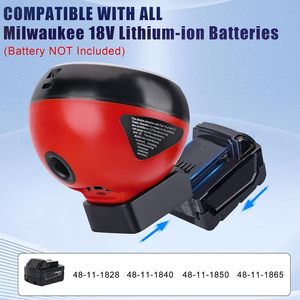 Altavoces Bluetooth Compatibles con la Batería de 18V de Milwaukee, <span class=keywords><strong>Altavoz</strong></span> Portátil Inalámbrico con Sonido HD y Luces LED RGB para Obras, Camping - Product Image 3