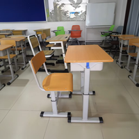 Table d'étude simple et moderne en bois pour étudiant, mobilier scolaire pour lycéen, bureau et chaise pour enfant en promotion