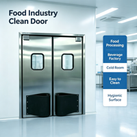 Porte à impact double action avec fenêtre de vision, directement de l'usine, pour ligne d'emballage alimentaire et passage de matériel en entrepôt