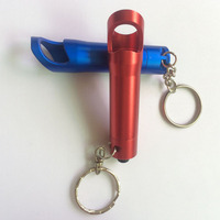 Porte-clés LED multifonctionnel et utile, mini lampe torche, logo personnalisé, vente en gros pour ouvre-bouteille en aluminium