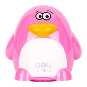 Deli E0563 sacapuntas Rosa portátil manual simple lápiz escariador para niños niñas Escuela primaria - Product Image 1