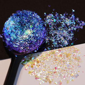 Cosmetische Regenboog Super Ultra Transparant Aurora Kameleon Vlokken Chroom Nail Art Pigment - Product Image 5