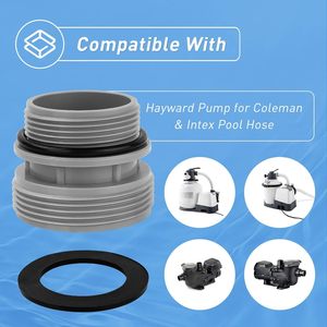 Convient au kit de conversion <span class=keywords><strong>Intex</strong></span> Coleman 4560 et compatible avec les tuyaux de <span class=keywords><strong>piscine</strong></span> <span class=keywords><strong>Intex</strong></span> Hayward - Product Image 3