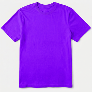 Camiseta Vintage para Hombre, 100% Algodón, Transpirable, Corte Regular, Manga Corta, Teñido Liso, 180g - Product Image 1