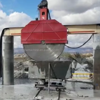 Scie à pont pour granit haute performance, machine de découpe de blocs de pierre pour carrière avec chariot