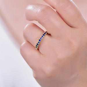 Anillos de Tenis de <span class=keywords><strong>Plata</strong></span> de Ley con Circonita Real Kirin, Anillo de <span class=keywords><strong>Plata</strong></span> S925, Anillos Sencillos para Mujer - Product Image 1