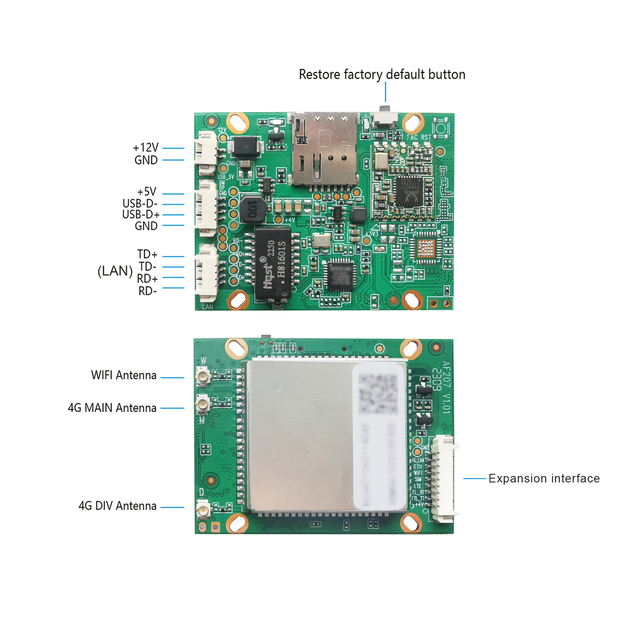 Industrial 4G/3G LTE Modem Plug and Play SIM WIFI Router WiFi Board Small 4G Wireless Module LAN With VPN Function