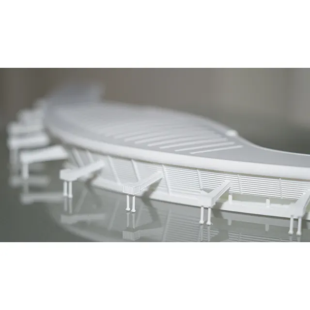 SoonSer הדפסת תלת מימד שירות דוגמנות אדריכלות שרף מותאם אישית מודפס 3D בניין מודרני