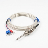 Sonde de température PT100 à résistance thermique, type prise aviation, thermocouple de type K
