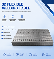 Plateforme de soudage 3D de taille personnalisable, table de soudage modulaire nitrurée à haute planéité pour le soudage par lots