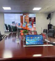 Sistema de videoconferencia LCD de elevación motorizada con micrófono de función de votación de traducción de control remoto para control remoto