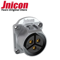 Konektor Daya Tahan Air Jnicon MJ24 Quick Lock 600V 50A 3Pin Dengan Terminal Sekrup